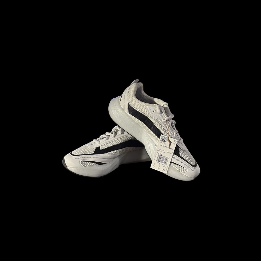 adidas Lightblaze Glow JP6288 Men's 7.5 White Black Silver Shoes New